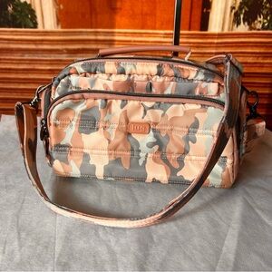Lug Trolley Crossbody pink camo bag, amazing for travel so many compartments